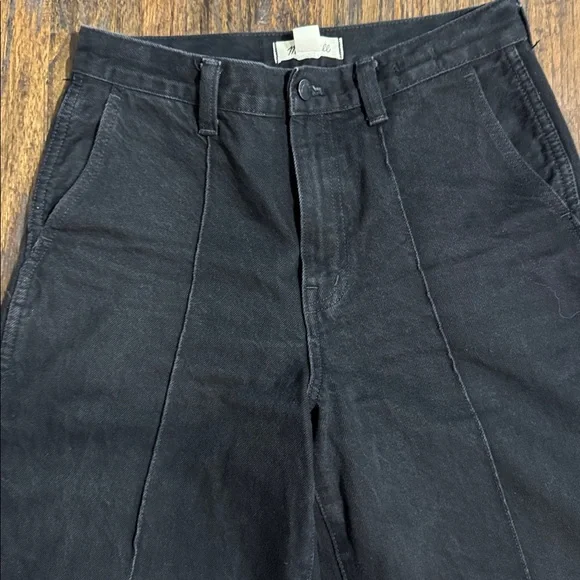 Madewell- Superwide-leg Jean in Black Size 28 - Picture 3 of 11
